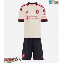 Camiseta Liverpool Alexis Mac Allister #10 Visitante Equipación para niños 2025-26 manga corta (+ pantalones cortos)
